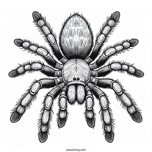 Giant Tarantula Coloring Page