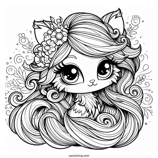 Ragamuffin With Rarity Coloring Page