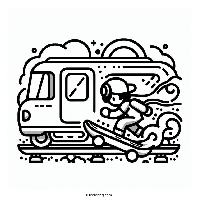 Easy Subway Surfers Coloring Page Tag Game