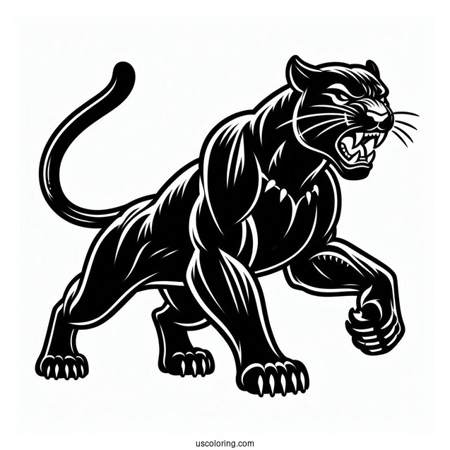 Black Panther Coloring Page