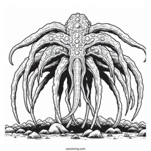 Demogorgon Monster From Stranger Things To Color