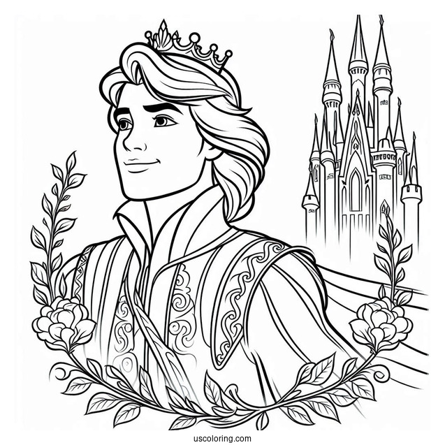 Coloring Page Of Prince Phillip From Sleeping Beauty