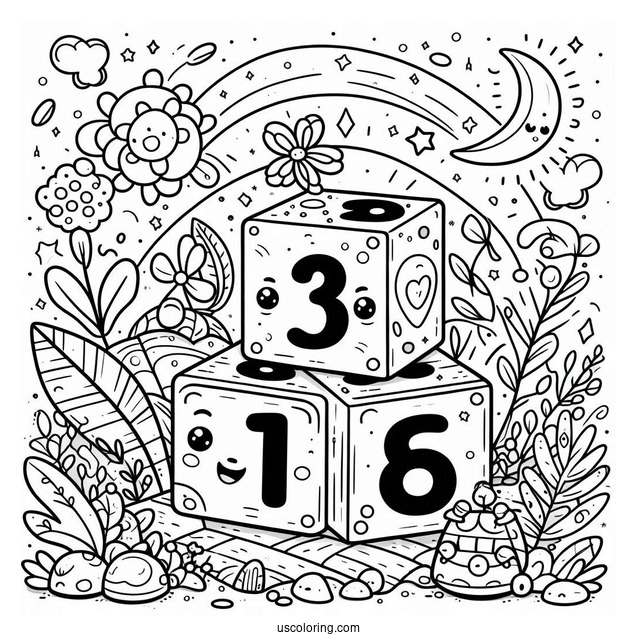 Numberblocks Coloring Page 17