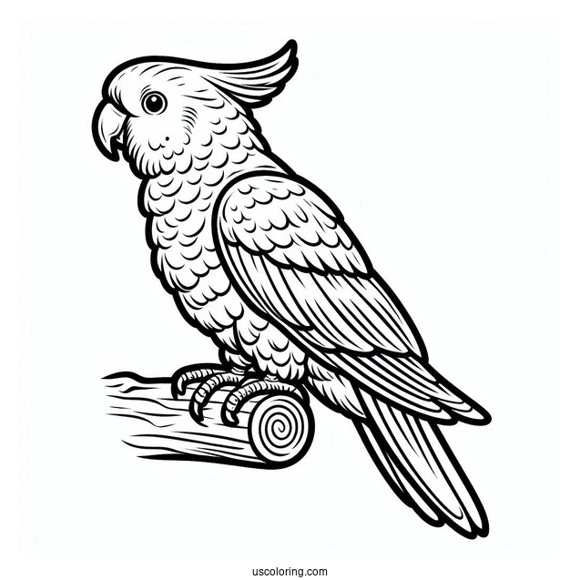 Cockatoo Parrot To Color