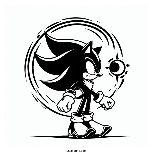 Shadow Coloring Page And Sonic The Hedgehog Poster