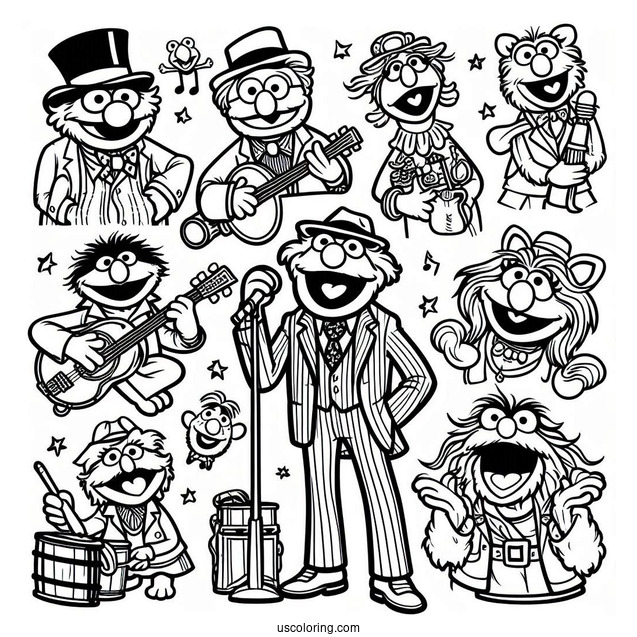 All Muppets Coloring Page Of Characters