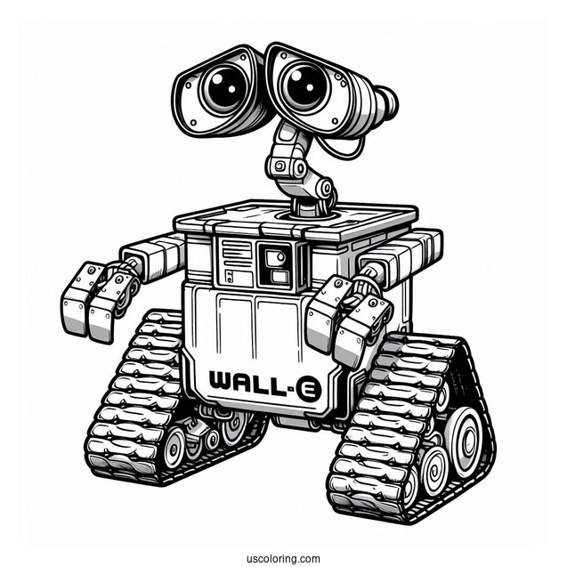 Coloring Page Of Wall-E Robot