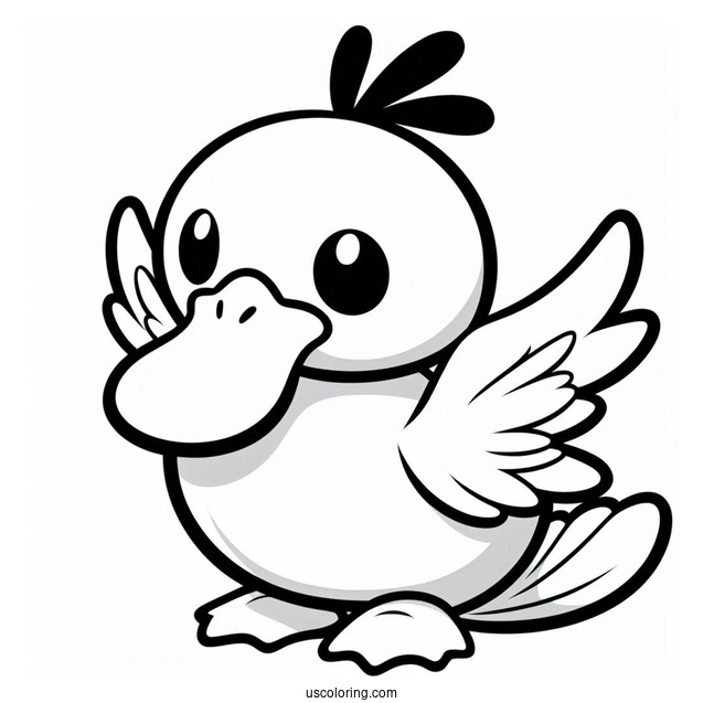 Psyduck Coloring Page And Golduck