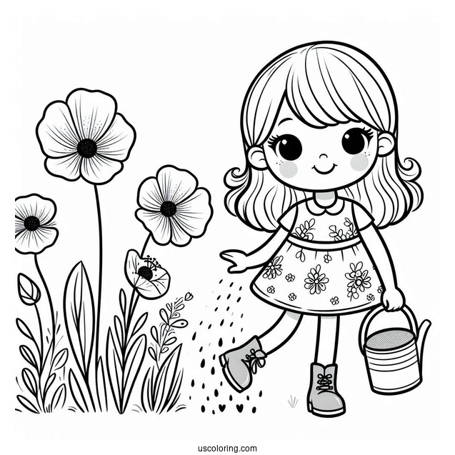 Poppy Playtime Coloring Page Of Simple Mommy Long Legs For Preschoolers