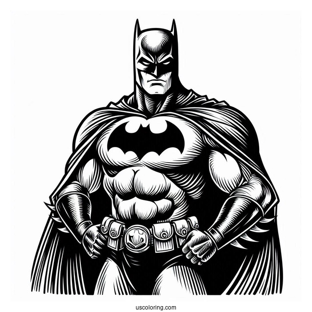 The Batman Coloring Page