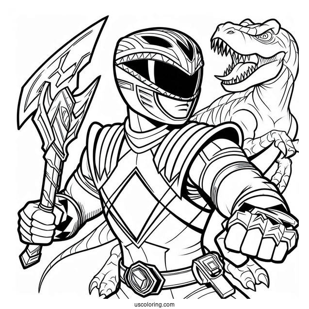 Power Rangers Dino Charge Coloring Sheet