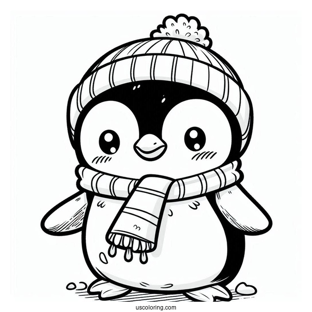 Humboldt Penguin Coloring Page