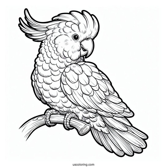 Australian Cockatoo To Color