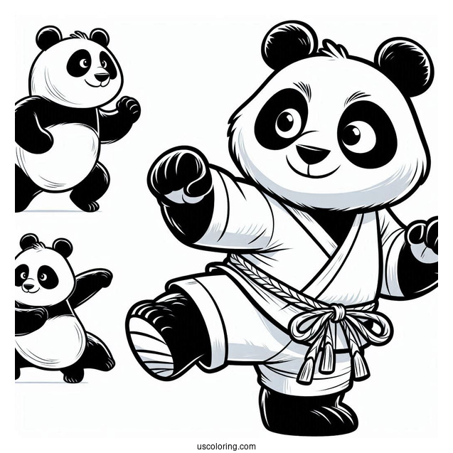 Kung Fu Panda Coloring Sheet For Kids