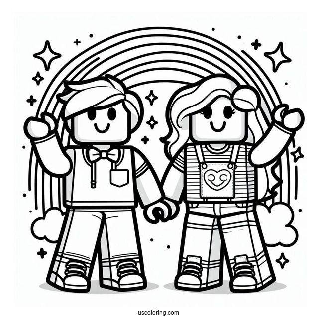 Roblox Rainbow Friends Coloring Page