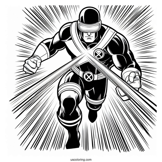 X-Men Cyclops Emitting Beams