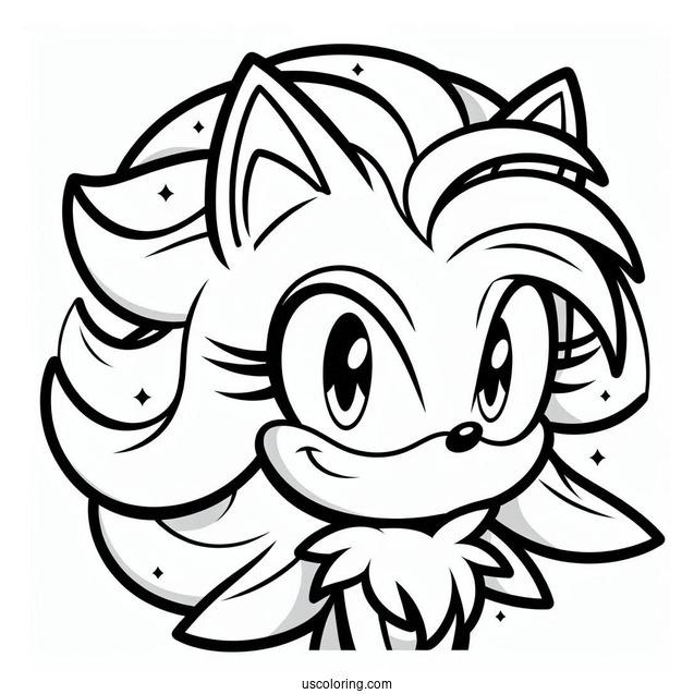 Blaze the Cat With Hair Up