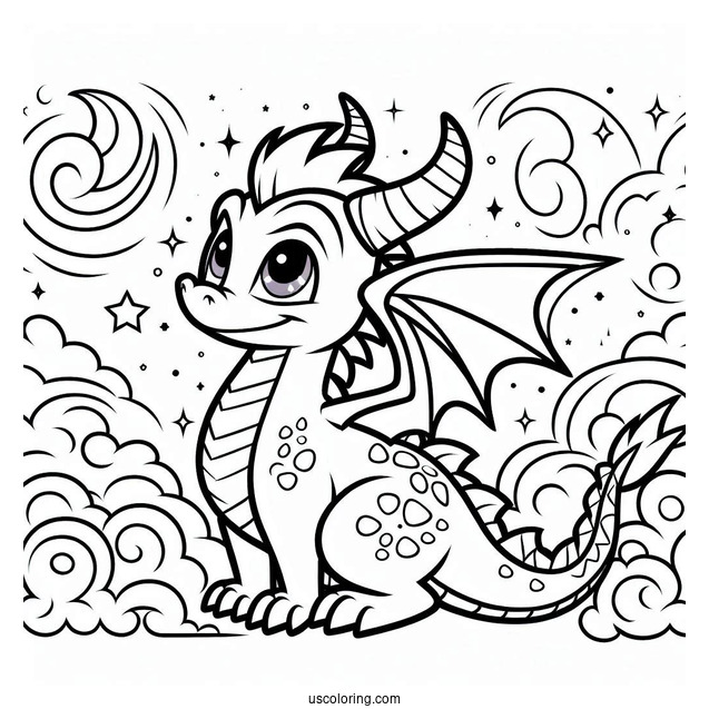 Sypro Coloring Page Adorable Belen In the Clouds Coloring Sheet