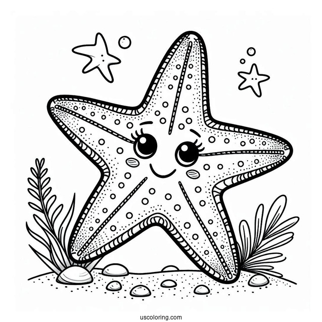 Peach Starfish Coloring Page From Finding Nemo