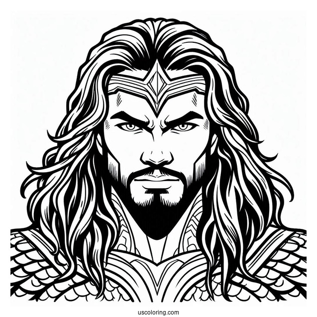 Lego Aquaman Coloring Page For Kids