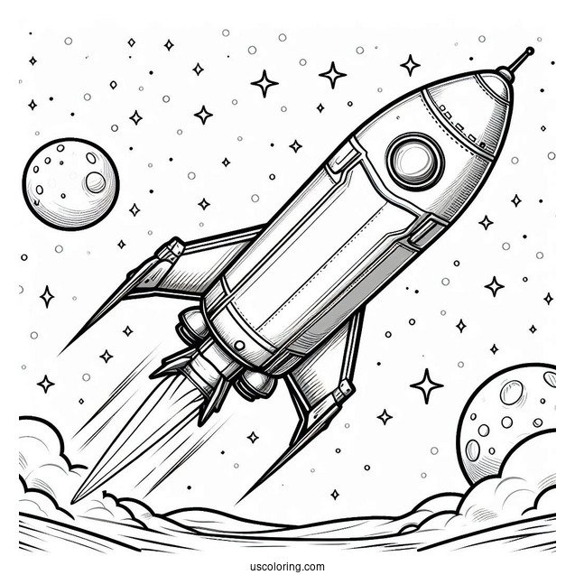 SpaceX Dragon Capsule Coloring Page