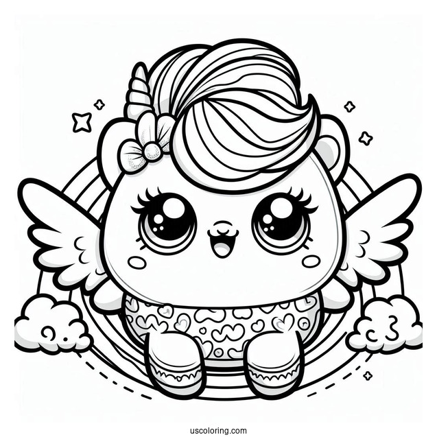 Shoppies And Shopkins Coloring Sheet