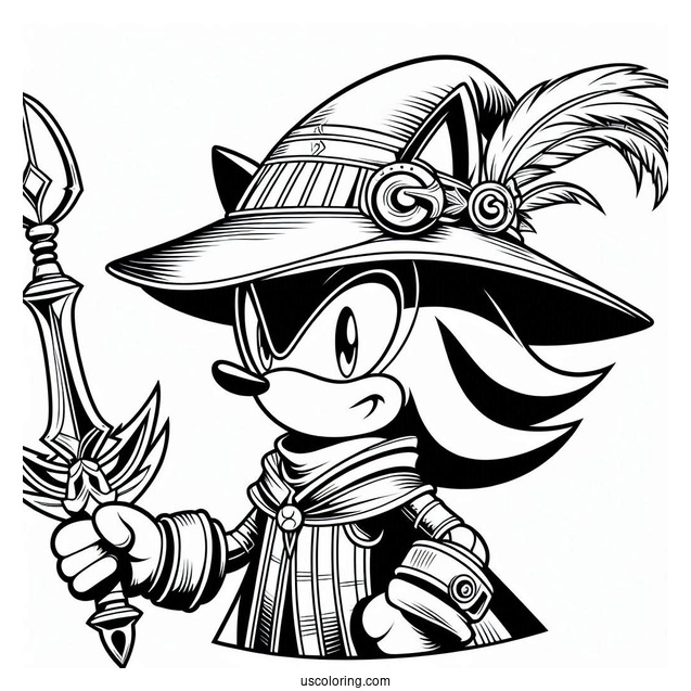 Coloring Page Of Sir Lancelot Shadow
