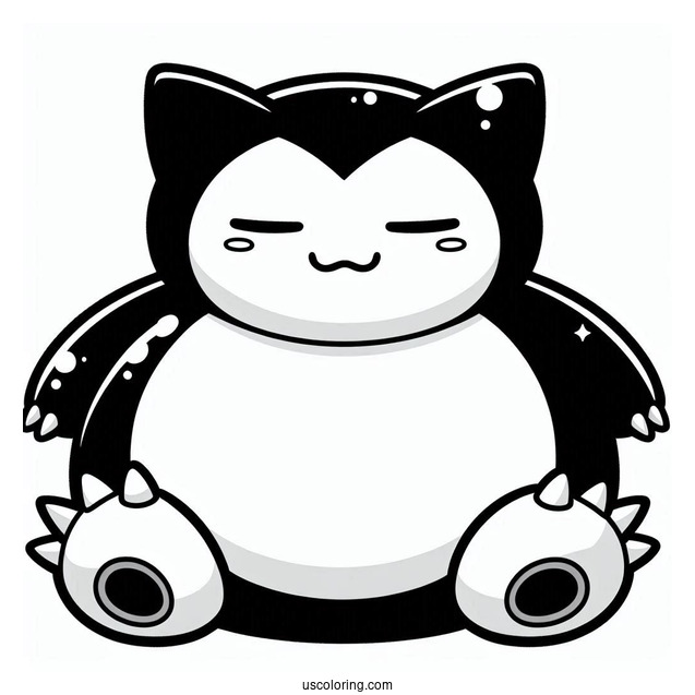 Snorlax Pokemon To Color In