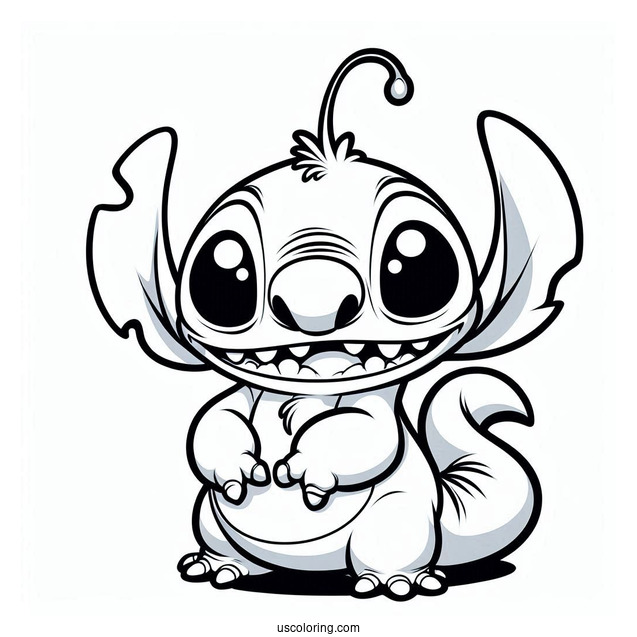 Jumba Jookiba Alien Character Coloring Sheet