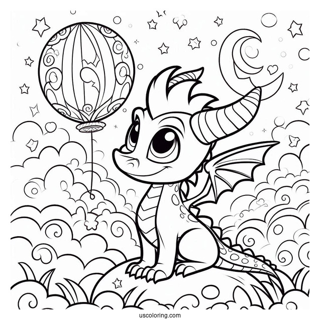 Sypro Coloring Page Adorable Belen In the Clouds Coloring Sheet