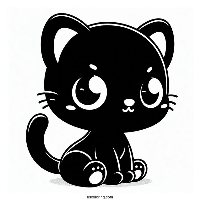 Cute Kawaii Black Panther For Kids