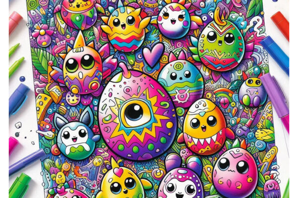 Tamagotchi Coloring Pages Featured Image v2