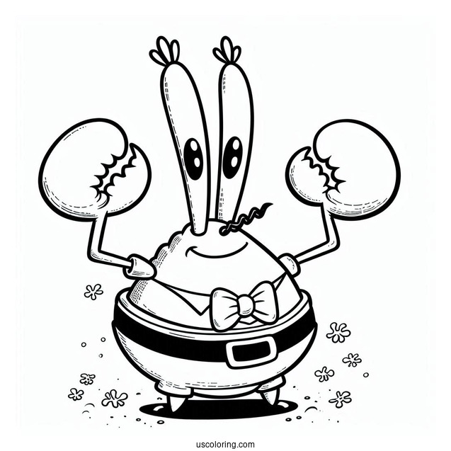 Coloring Page Of Mr Krabs