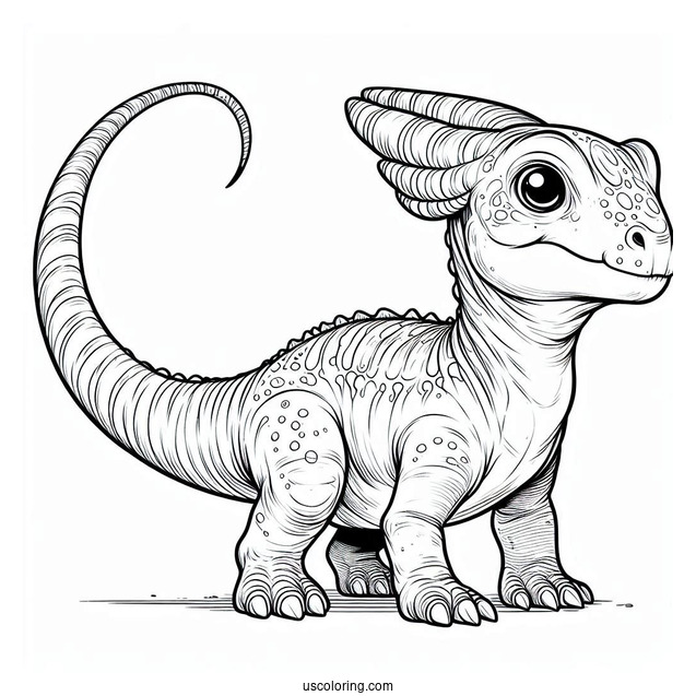 Corythosaurus And Parasaurolophus Coloring Page