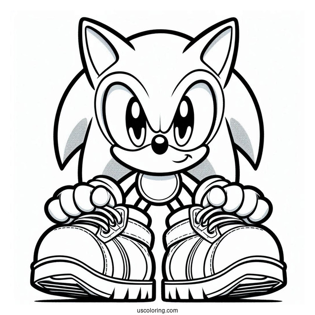 Sonic With Big Shoes