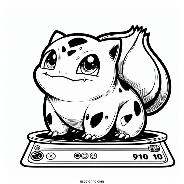 Bulbasaur Coloring Page Pokemon Card