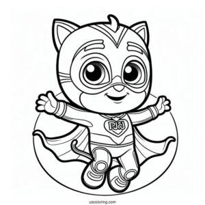 PJ Masks Coloring Page Of Munki Gu