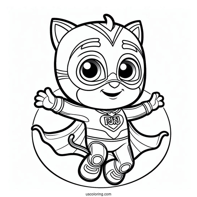 PJ Masks Coloring Page Of Munki Gu