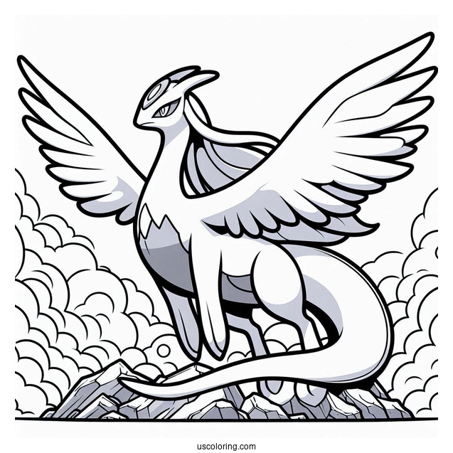 Lugia Legendary Pokemon To Color