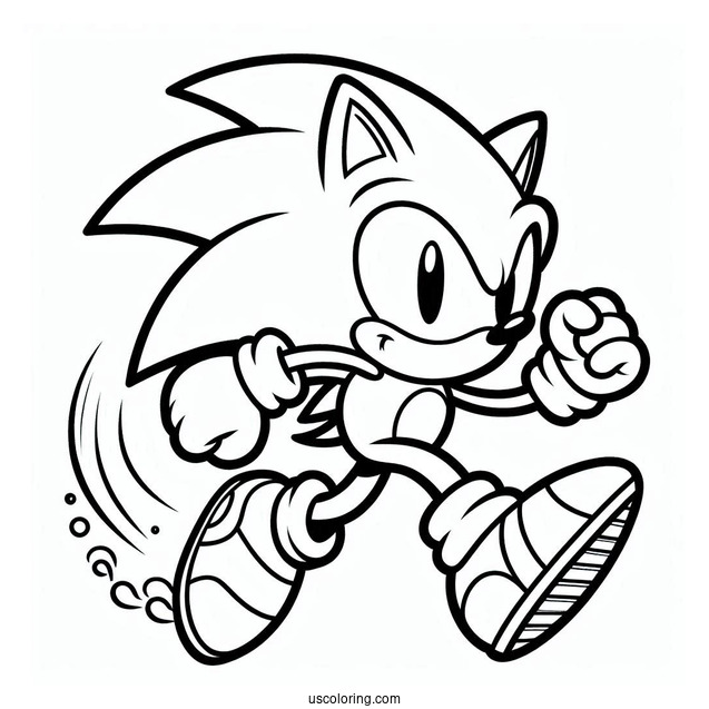 Running Sonic In Video Game