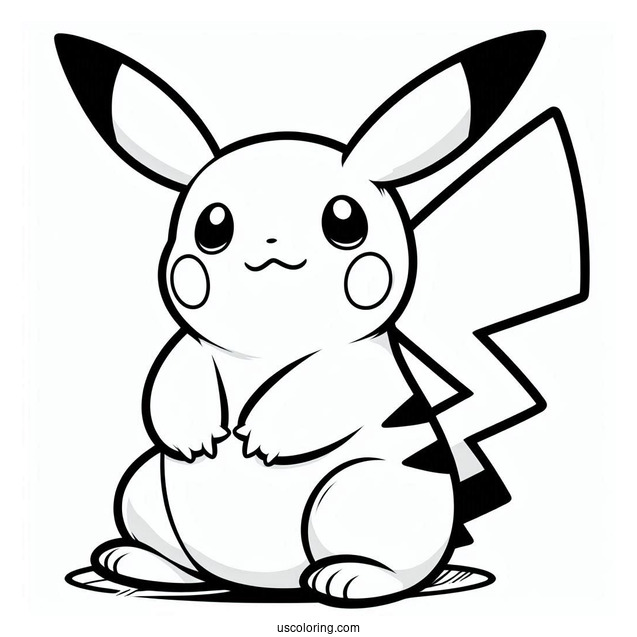 Raichu Outline Coloring In