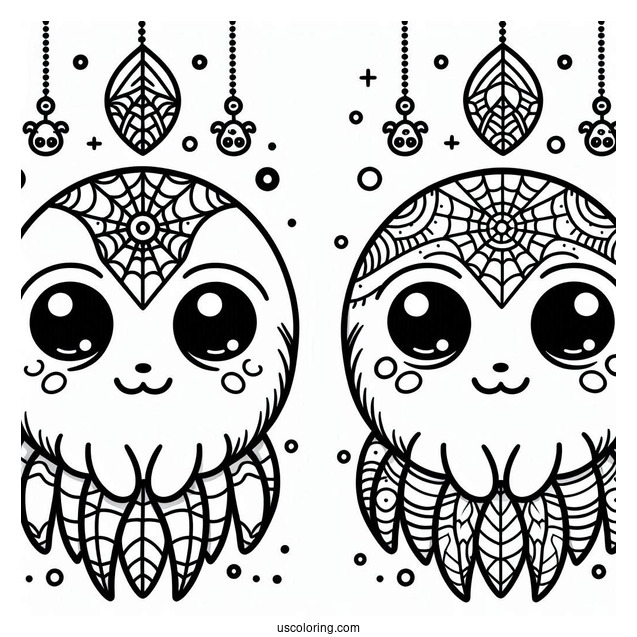 Cute Cartoon Coloring Sheet For Kids