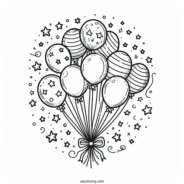 Bunch Of Party Balloons