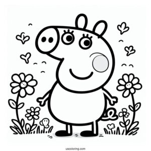 George Peppa Pig Coloring Page