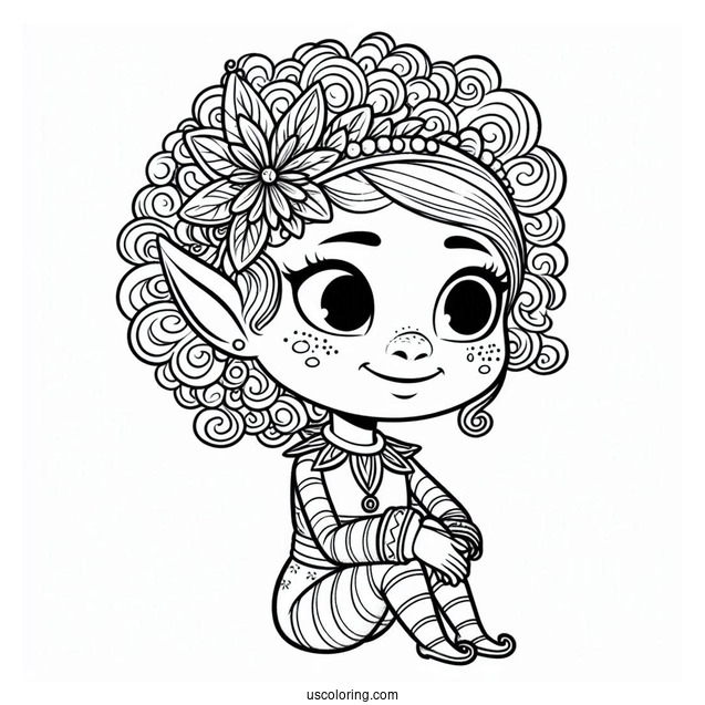 Buddy The Elf Coloring Sheet