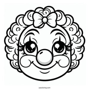 Clown Face for Preschoolers