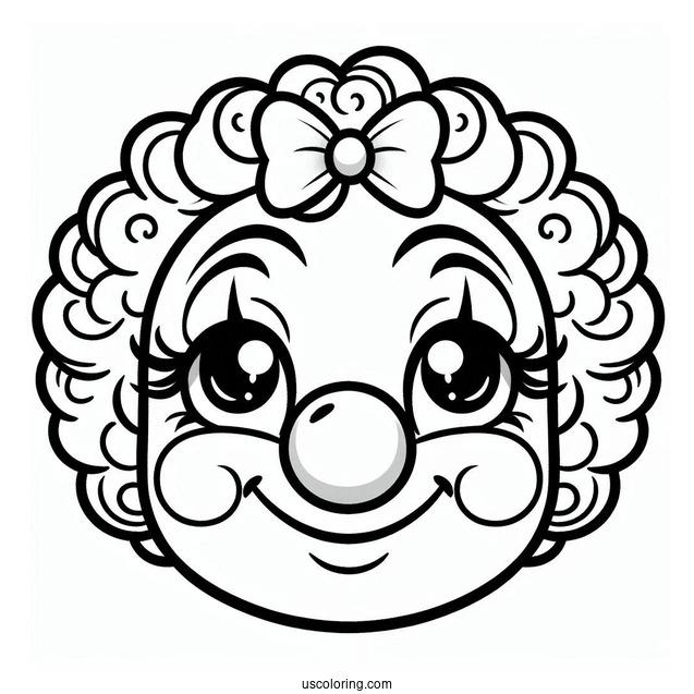 Clown Face for Preschoolers
