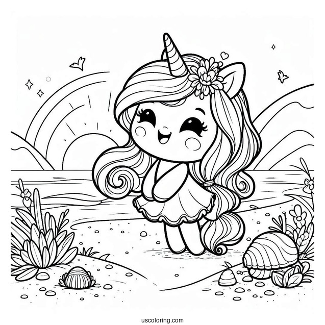 Sprunki Coloring Page Of Garnold At The Beach