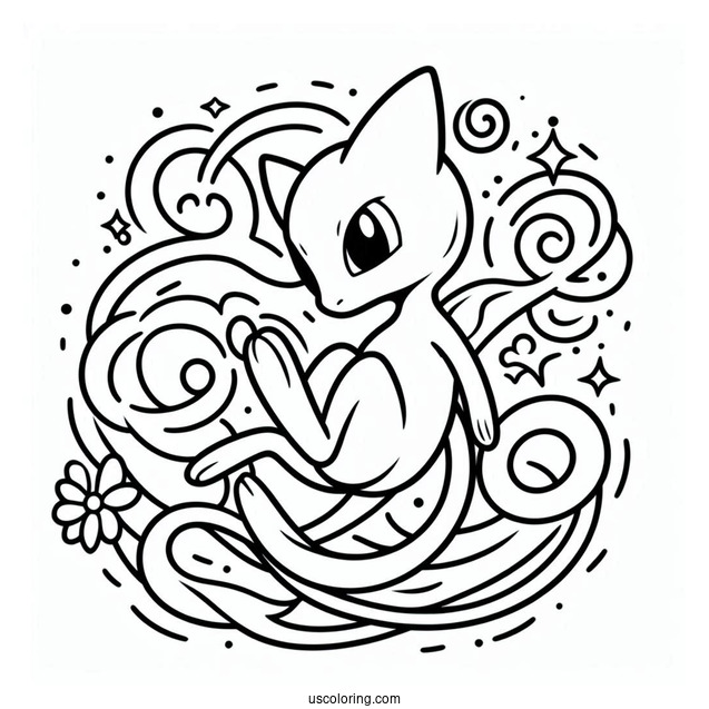 Mew Pokemon To Color