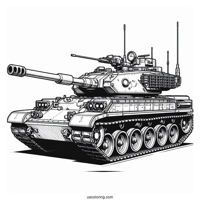 K2 Black Panther South Korean Tank With Gunner